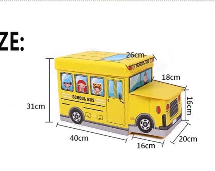 Foldable School Bus Storage Box Foldable School Bus Storage Box
